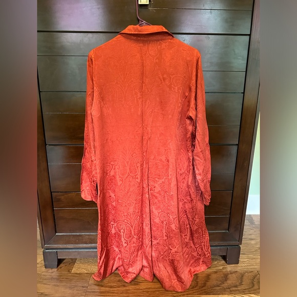 Terracotta-Colored Tunic Layering Duster - Picture 4 of 6